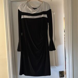 LaurenRalphLauren size 12 black and white dress